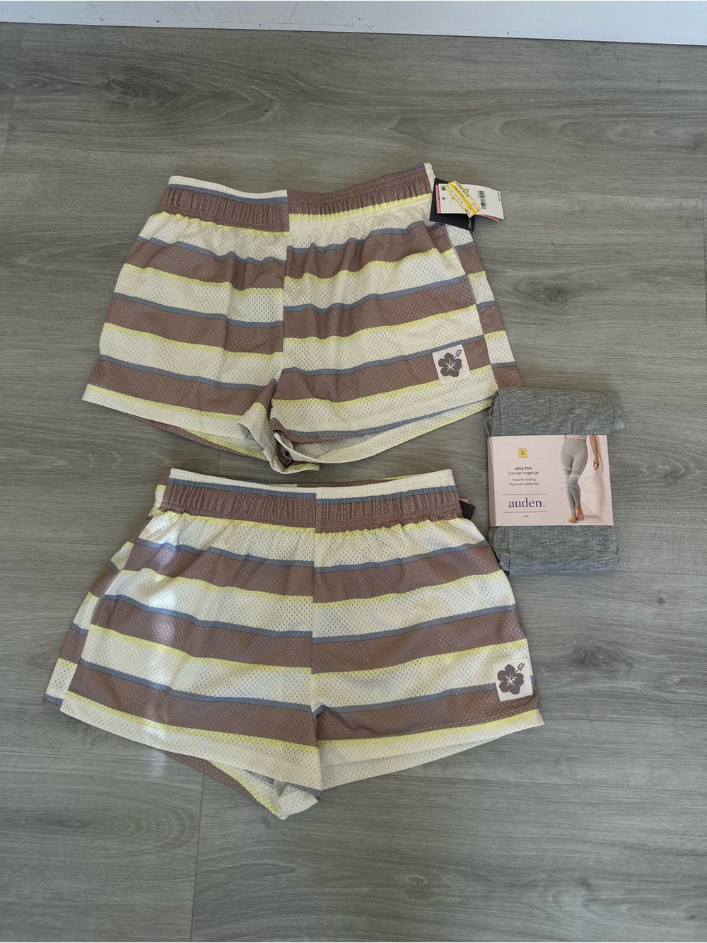 Target Striped Women's Lounge Shorts and auden lounge leggings NWT